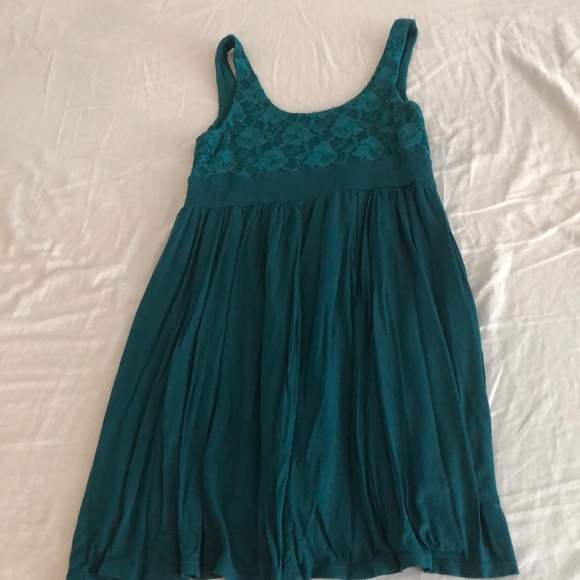 Forever 21 Teal Summer Dress - Picture 5 of 6
